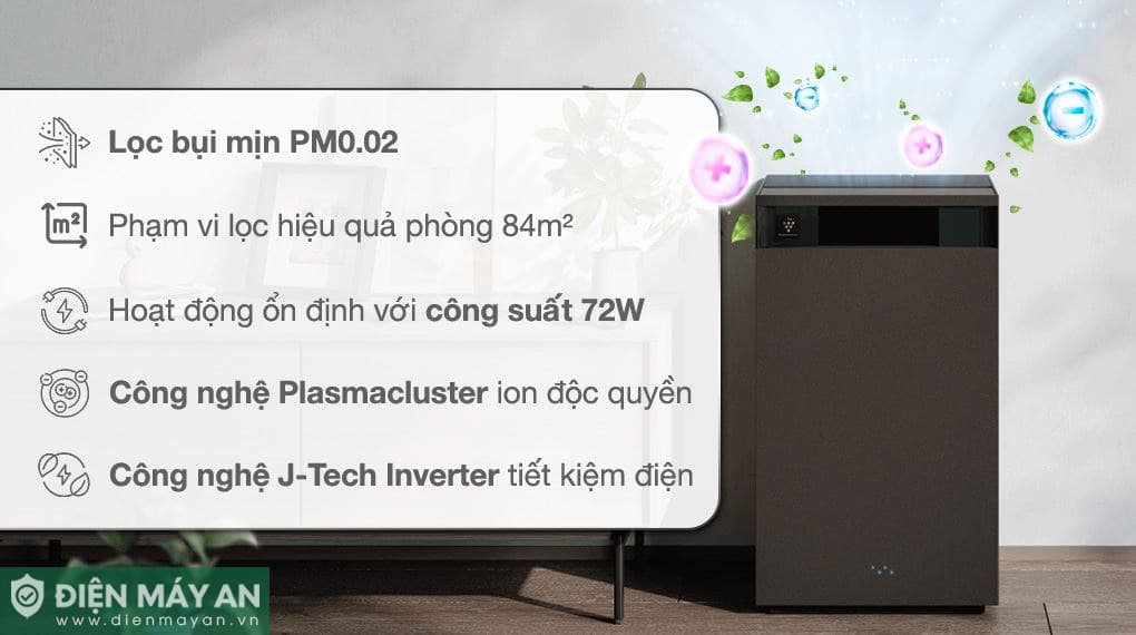 Máy lọc không khí Sharp FX-S120V-H 72W